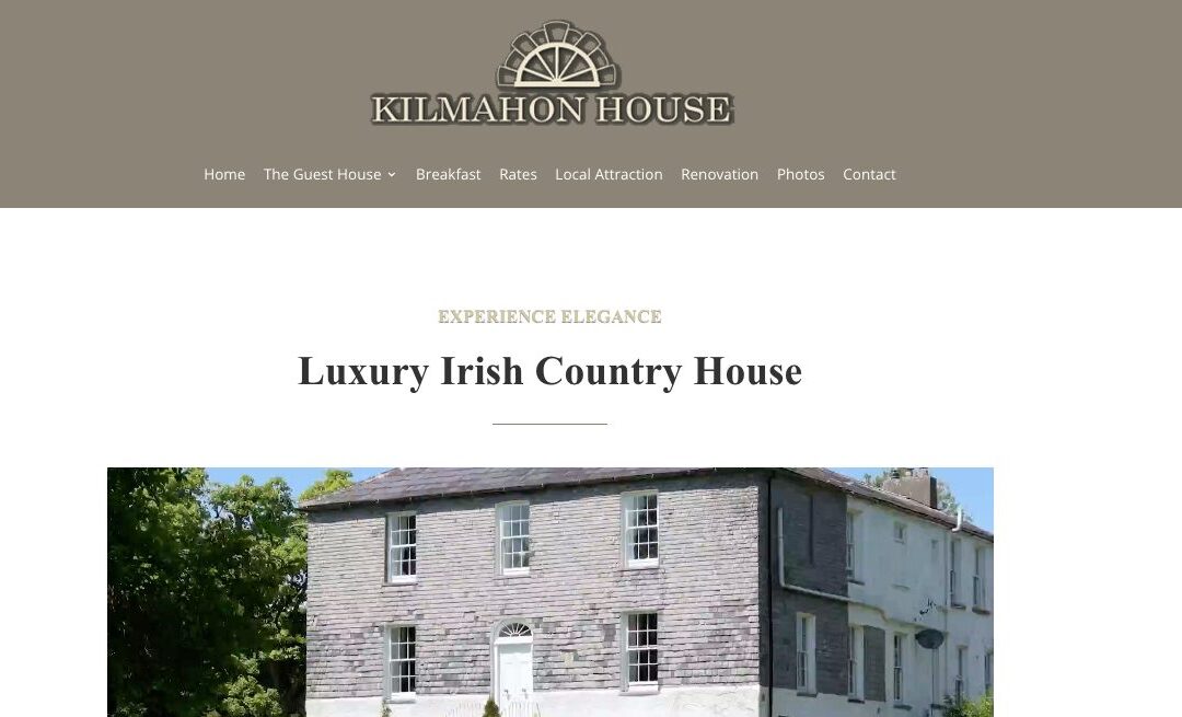 Web Design Case Study: Kilmahon House by Nua Web Design